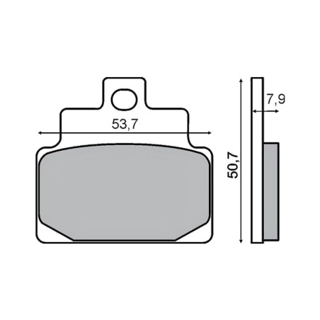 Plaquettes de frein RMS Scarabeo 100 - Leonardo 125