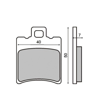 Plaquettes de frein RMS MBK Booster - Stunt - Gilera