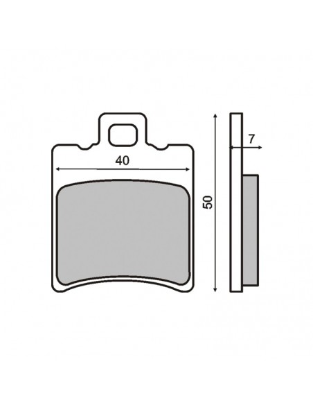 Plaquettes de frein RMS MBK Booster - Stunt - Gilera