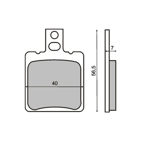 Plaquettes de frein RMS MBK Ovetto - Yamaha Aerox