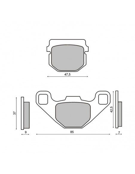 Plaquettes de frein RMS Keeway Hurrican - Suzuki AH