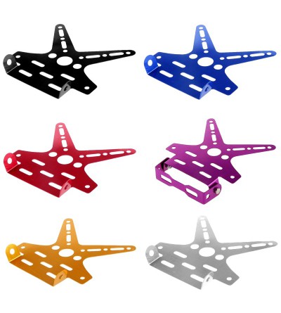 Support de plaque d'immatriculation universel moto