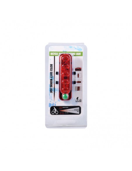 Feu vélo arrière rechargeable USB 4 modes