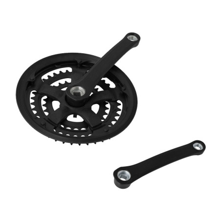 Pédalier triple plateaux (24/34/42 dents) à axe carré