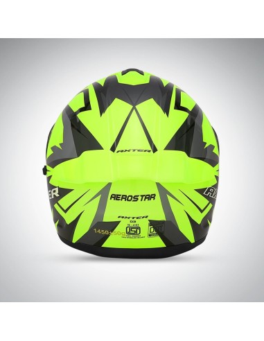 Casque Aerostar Axter D3 Flu Yellow