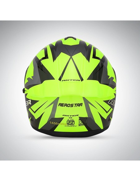 Casque Aerostar Axter D3 Flu Yellow
