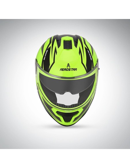 Casque Aerostar Axter D3 Flu Yellow