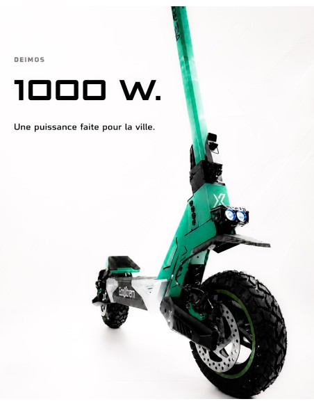 Trottinette Électrique Ecoxtrem Deimos 1000W 48V 15Ah - Bluetooth