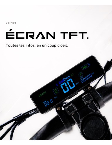 Trottinette Électrique Ecoxtrem Deimos 1000W 48V 15Ah - Bluetooth