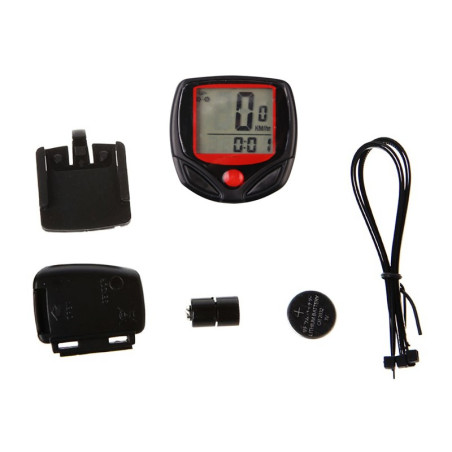 Compteur filaire noir vélo 15 fonctions