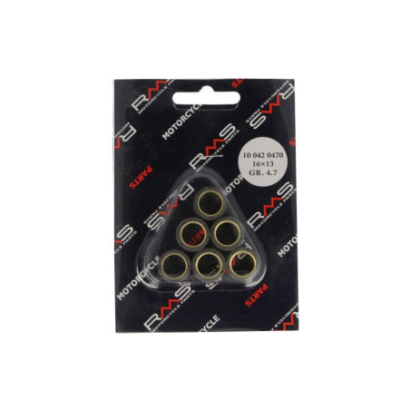 Jeu de 6 galets RMS Ø16X13 4.7gr