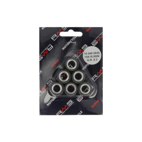 Jeu de 6 galets RMS Ø19X15.5 5.3gr