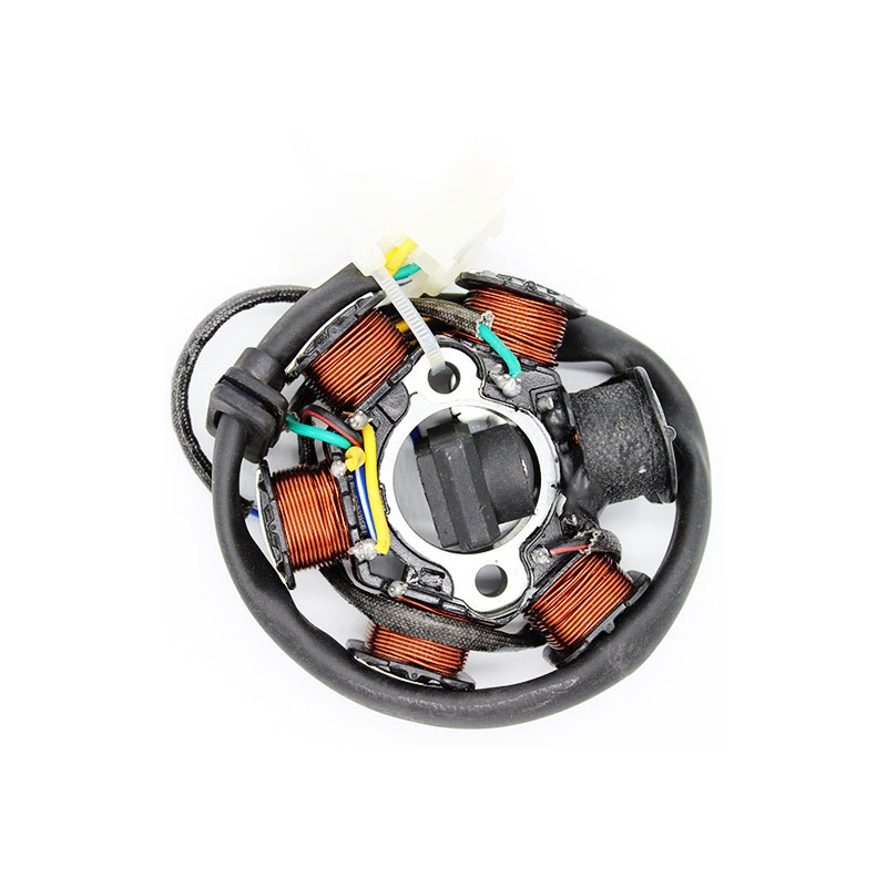 Plateau Allumage Stator 2 Bobines 6 Fils - Pour Quad Big Foot 110cc 125cc, Diamètre 115/139 Mm