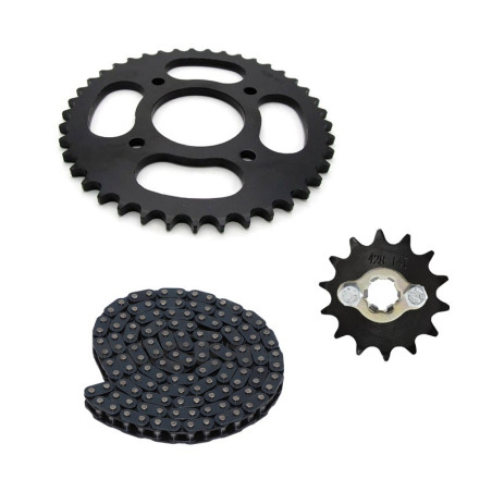 Kit chaine 428 complet Moto Forza 110cc
